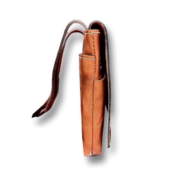 Patricia Nash Genuine Leather Signature Map Granada Riot Rust Cross Body Handbag - Picture 9 of 15